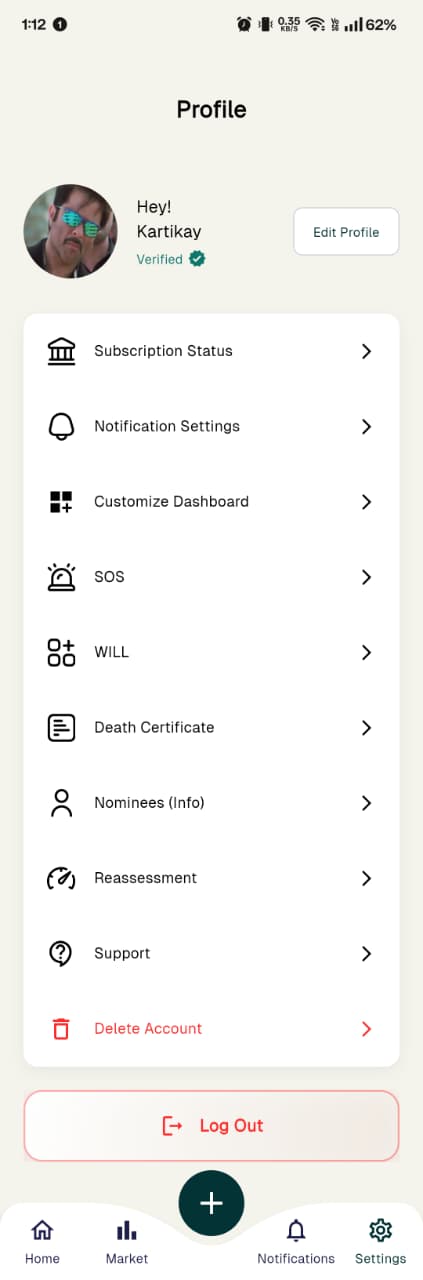 Select Nominees From the Profile Screen