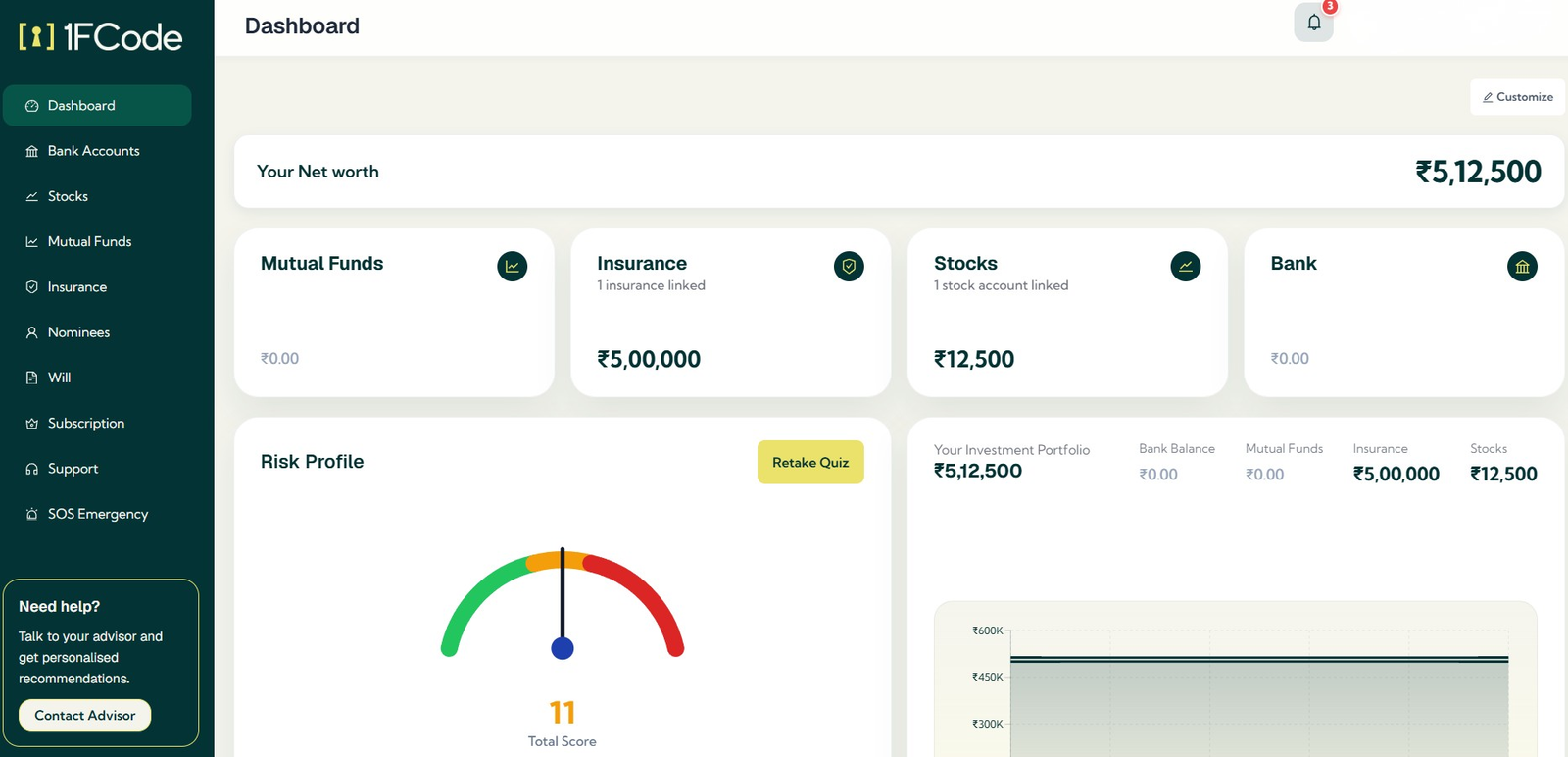 Sign in to the 1FCode Web Platform